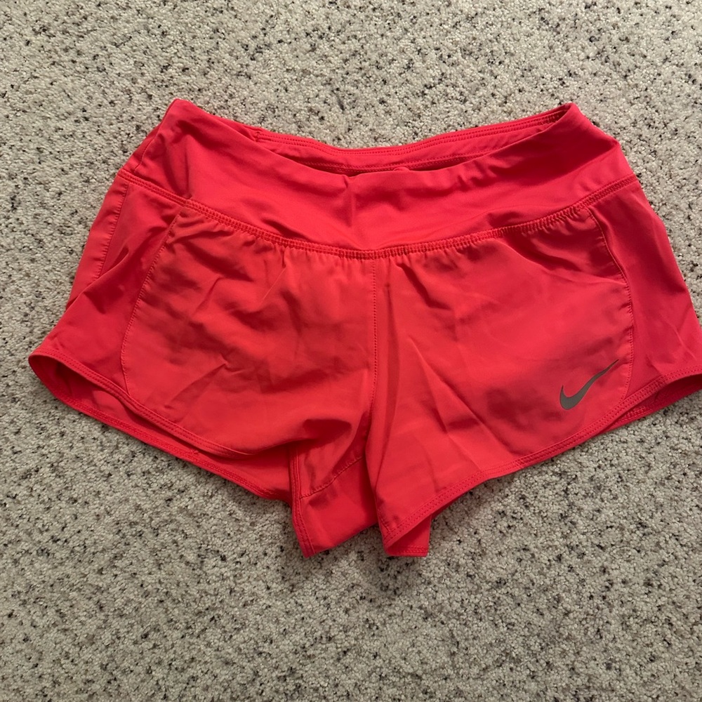 Nike Women's Vibrant Neon Pink Athletic Track Running Shorts